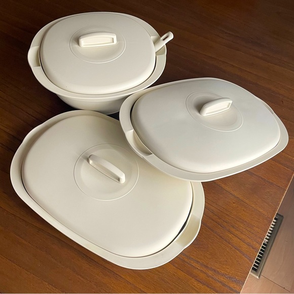 Tupperware Other - Tupperware Rare Vintage Cream Serving Set - 7 Piece Set